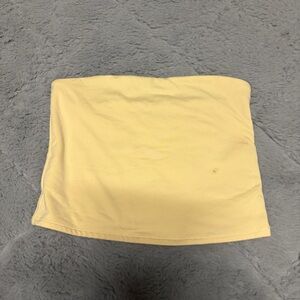 Hollister Pale Yellow Tube Skirt